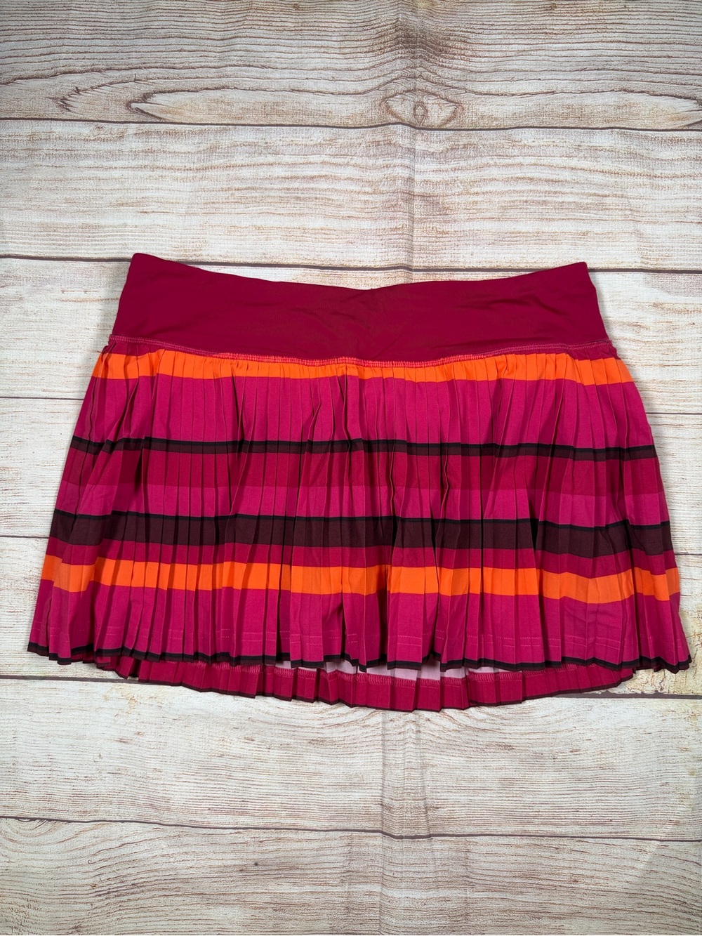 Lululemon Pleat to Street Striped Mini Skirt‎ Golf, Pickleball, Tennis Prep